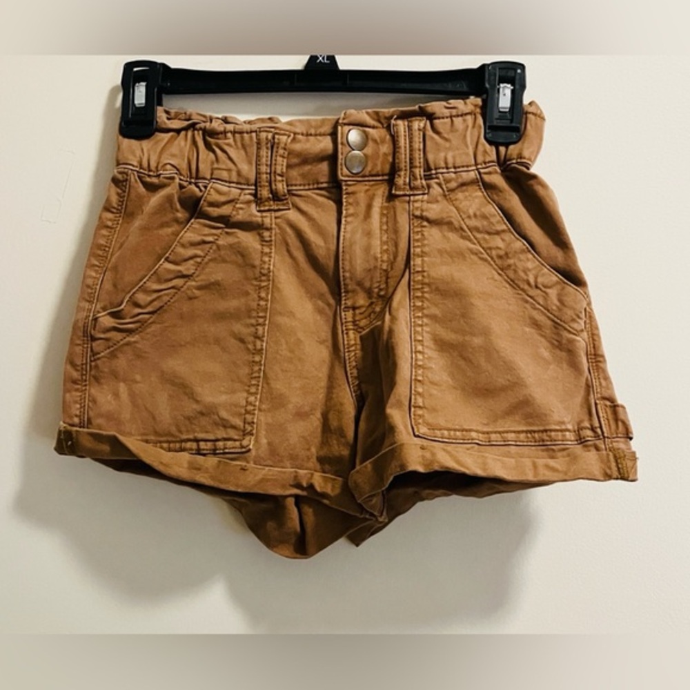 Arizona Jean Company High Waist‎ Tan Hiking Outdoor Shorts Juniors Size 1